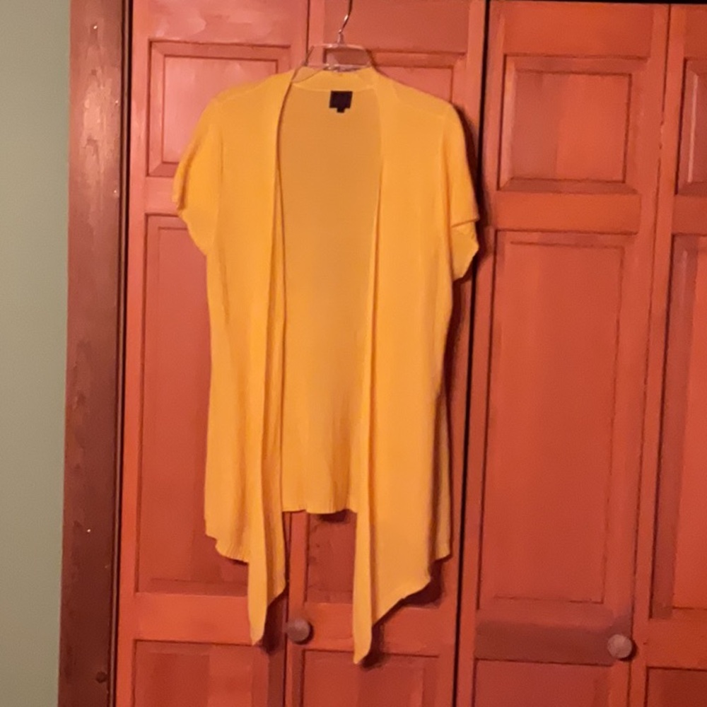 Colour Works Sunny Yellow Women's Cardigan, L